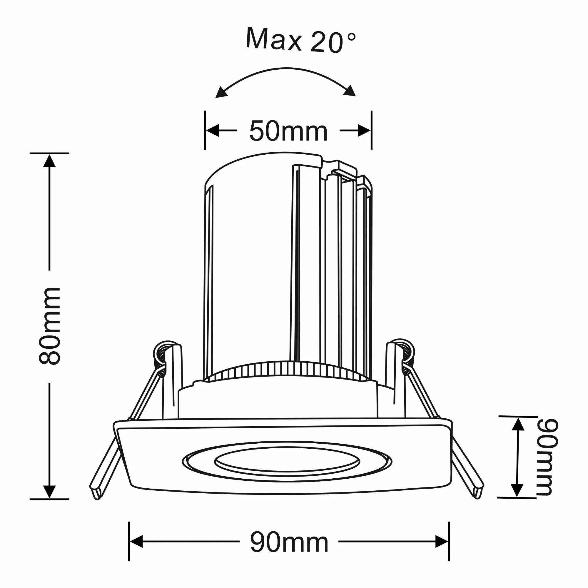 Bama S 12 Recessed Ceiling Luminaires Dlux Round Recess Ceiling
